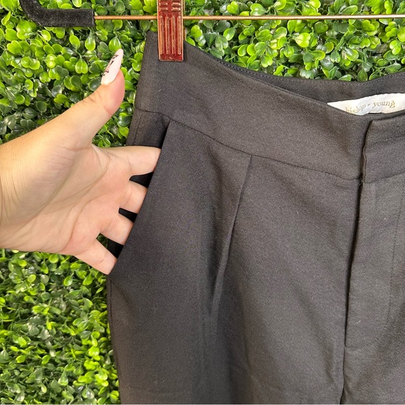 Nwt Anthropologie bishop +‎ young Elegant Black Trousers wide leg pants - Picture 6 of 11